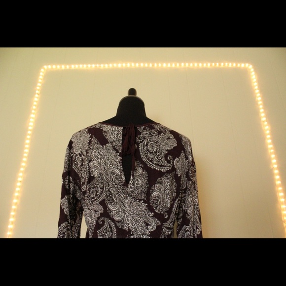 Urban Outfitters Maroon Long Sleeve Dress - Picture 8 of 8